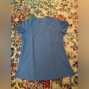 FIGS ceil blue Catarina one pocket scrub top XXS